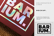Holographic Printing Logo Mockup, a Product Mockup by GfxFoundry (Thumbnail 2 of 4)