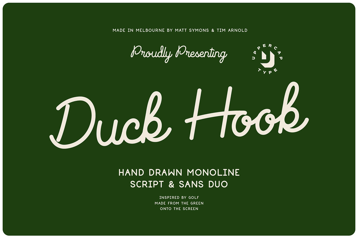 Duck Hook - Script & Sans Font Duo, a Script Font by UppercapType (Photo 1 of 11)