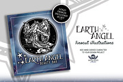 Earth Angel Linocuts, an Illustration by WhiteRiverStudio (Thumbnail 5 of 5)