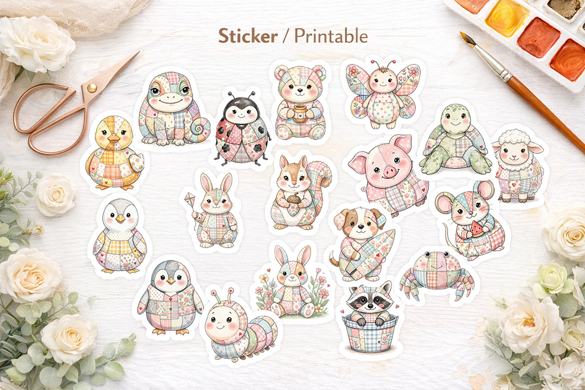 Summer Patchwork Animal, an Illustration by Artnoy (Photo 6 of 8)