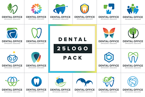20 Dental Care & Dentist Logo Vector