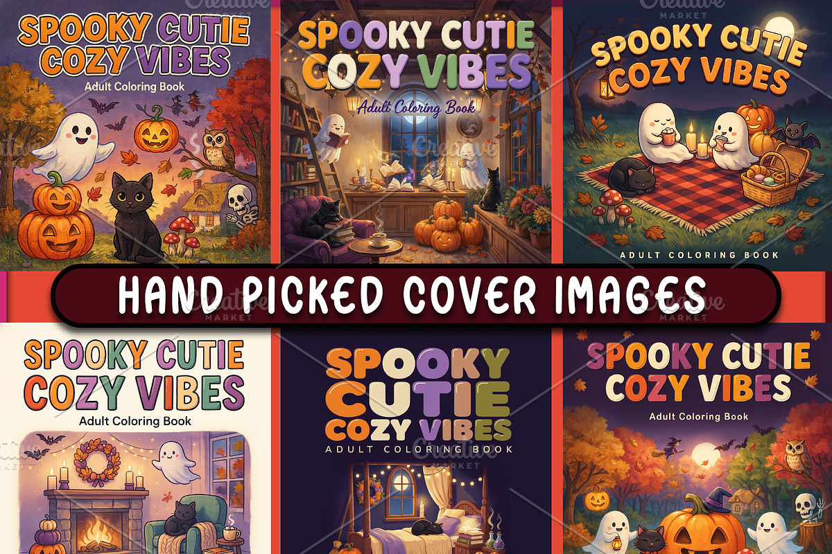 Spooky Cutie Cozy Vibes Adult, a Seasonal Illustration by Ink Gallery (Photo 3 of 4)