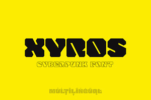 Xyros, a Font by Sentavio