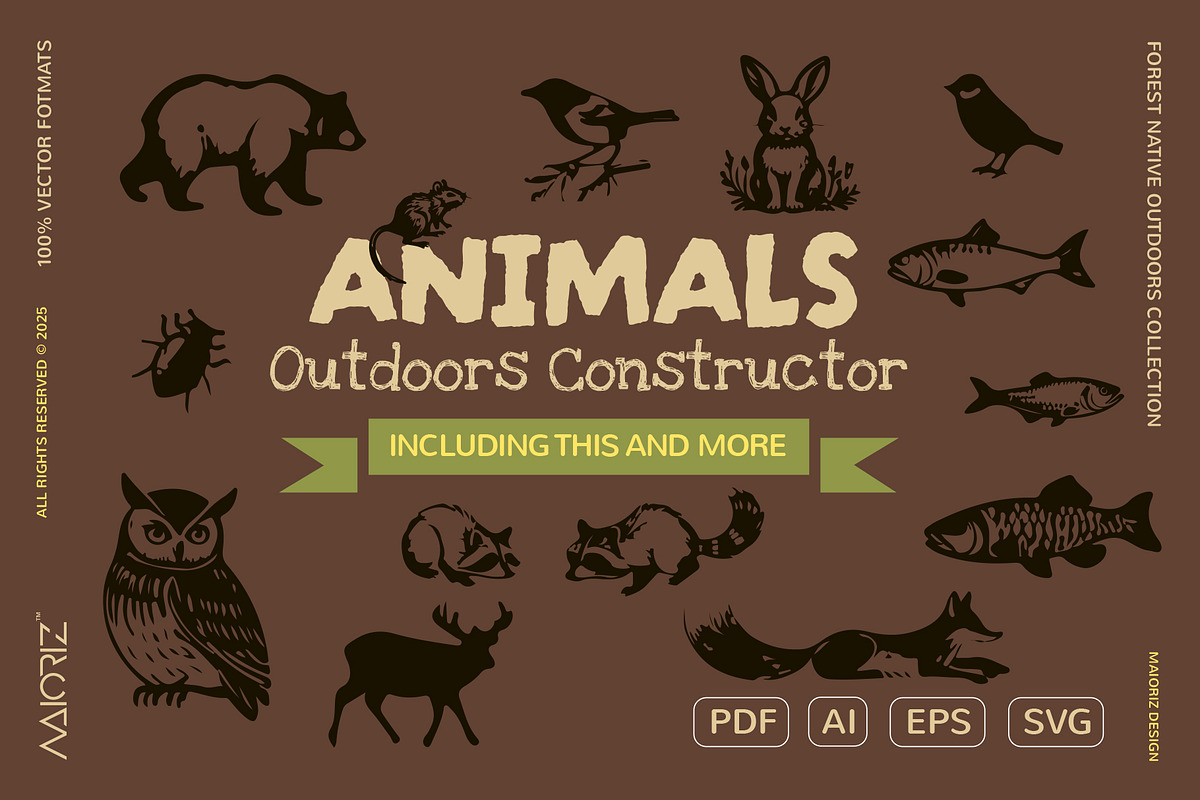 Forest Outdoors Constructor, an Object Illustration by Maioriz Shop (Photo 3 of 6)