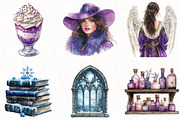 Watercolor Winter Snow Angel Clipart, an Illustration by OK Design (Thumbnail 2 of 5)
