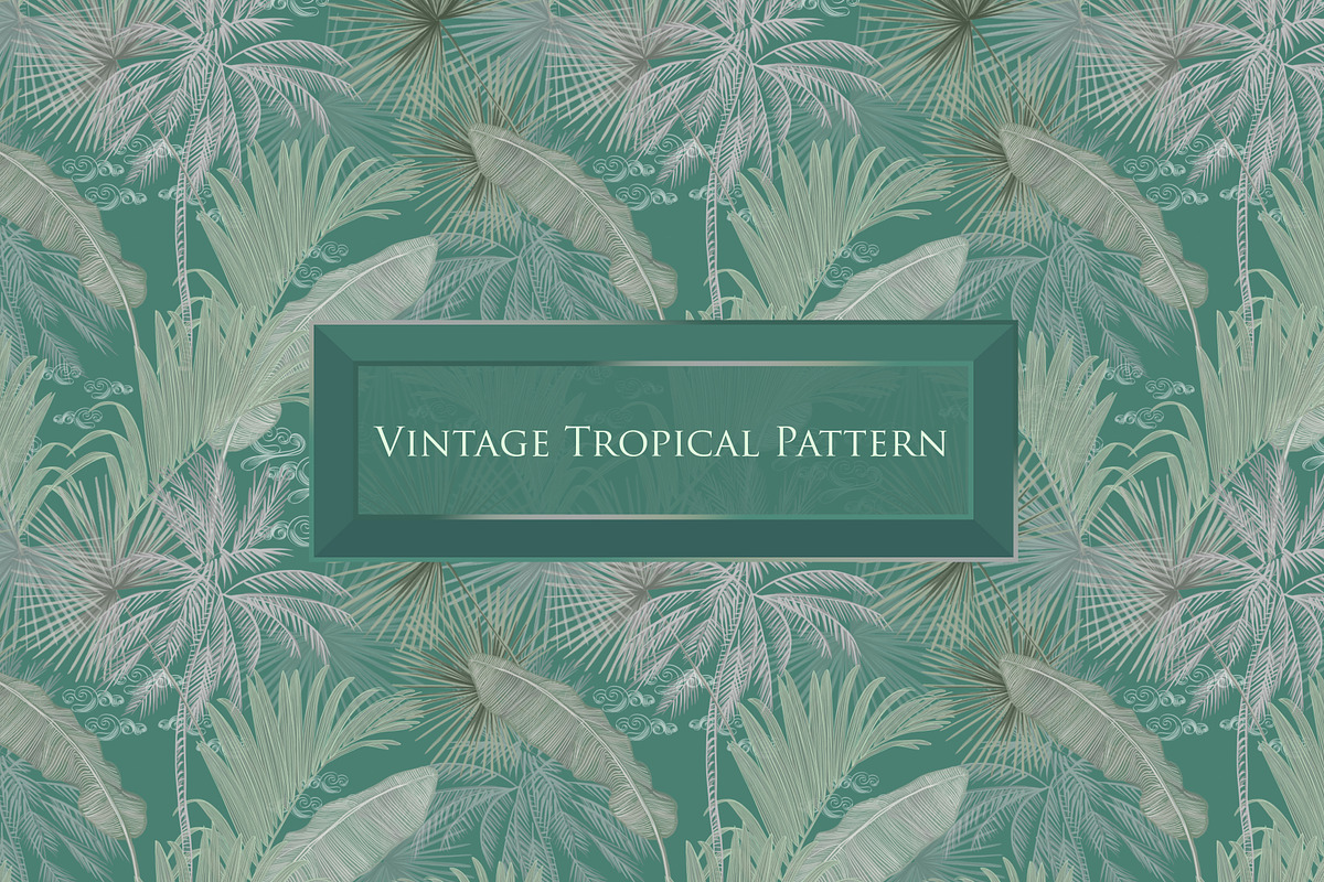 Tropical vintage pattern, a Pattern Graphic by ANAKOTO (Photo 9 of 24)
