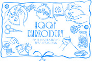 Hoop Embroidery Lineart, a Work Illustration by Carpet Tapete Pretzel (Thumbnail 1 of 6)
