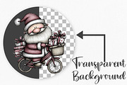 Christmas Retro Santa Clipart Bundle, an Illustration by Canvas Craft (Thumbnail 2 of 7)