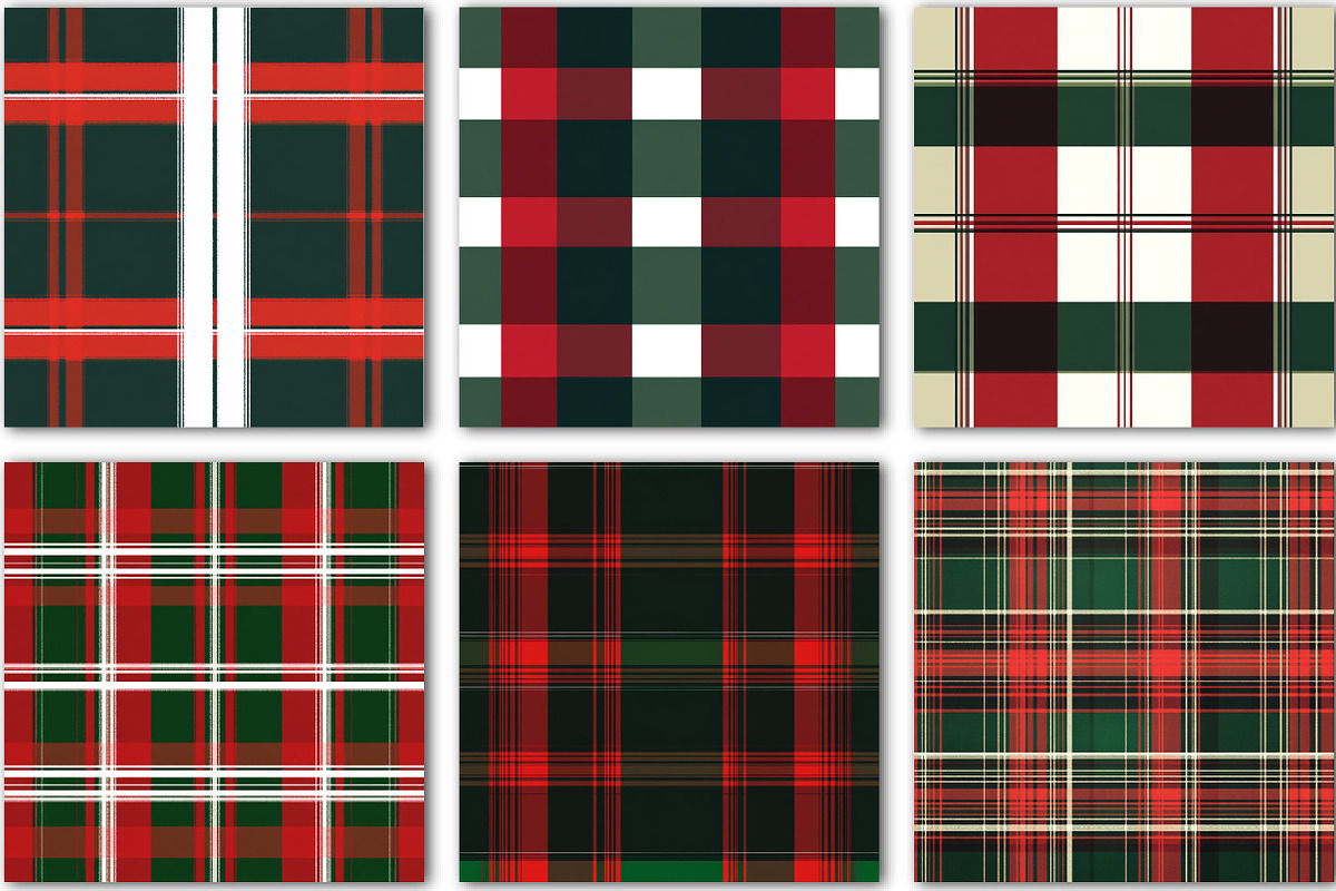 Christmas Plaid Pattern Design, a Background Graphic by DreamCafeArt (Photo 5 of 7)