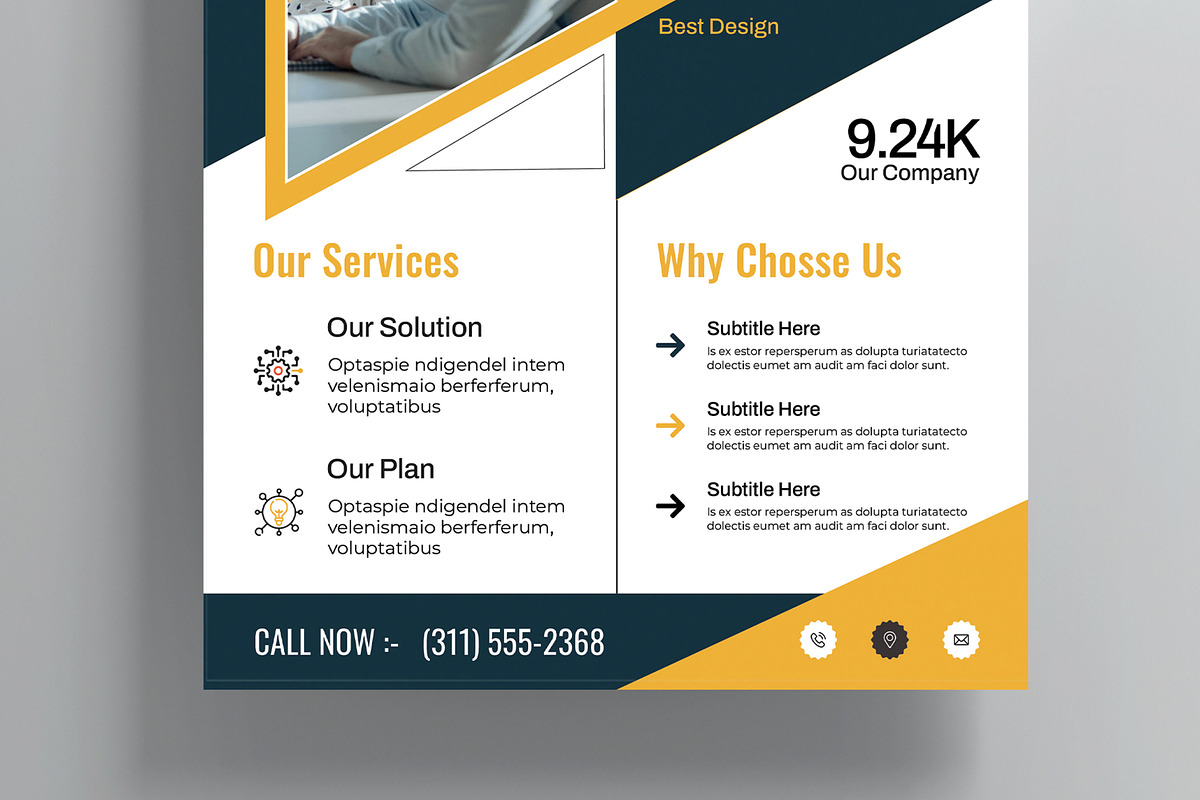 Business Grow Flyer Template, a Flyer Template by MightyDesign (Photo 3 of 6)