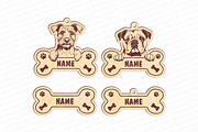 Keychain Peeking dog svg laser cut, a Pattern Graphic by MegaPrezencik (Thumbnail 5 of 6)