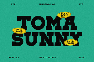 Toma Sunny Slab Serif Font