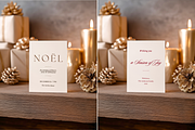 CHRISTMAS 5x7 IN INVITATION MOCKUP, an Advertising Mockup by Serenefeeling (Thumbnail 2 of 7)