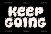 Groovy Thorns - Spiny Display Font, a Symbol Font by GroovyFontCo (Thumbnail 5 of 8)
