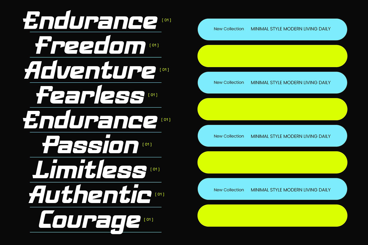 Landmark Authentic Experience Modern, a Sans Serif Font by timelesstype.co (Photo 6 of 10)