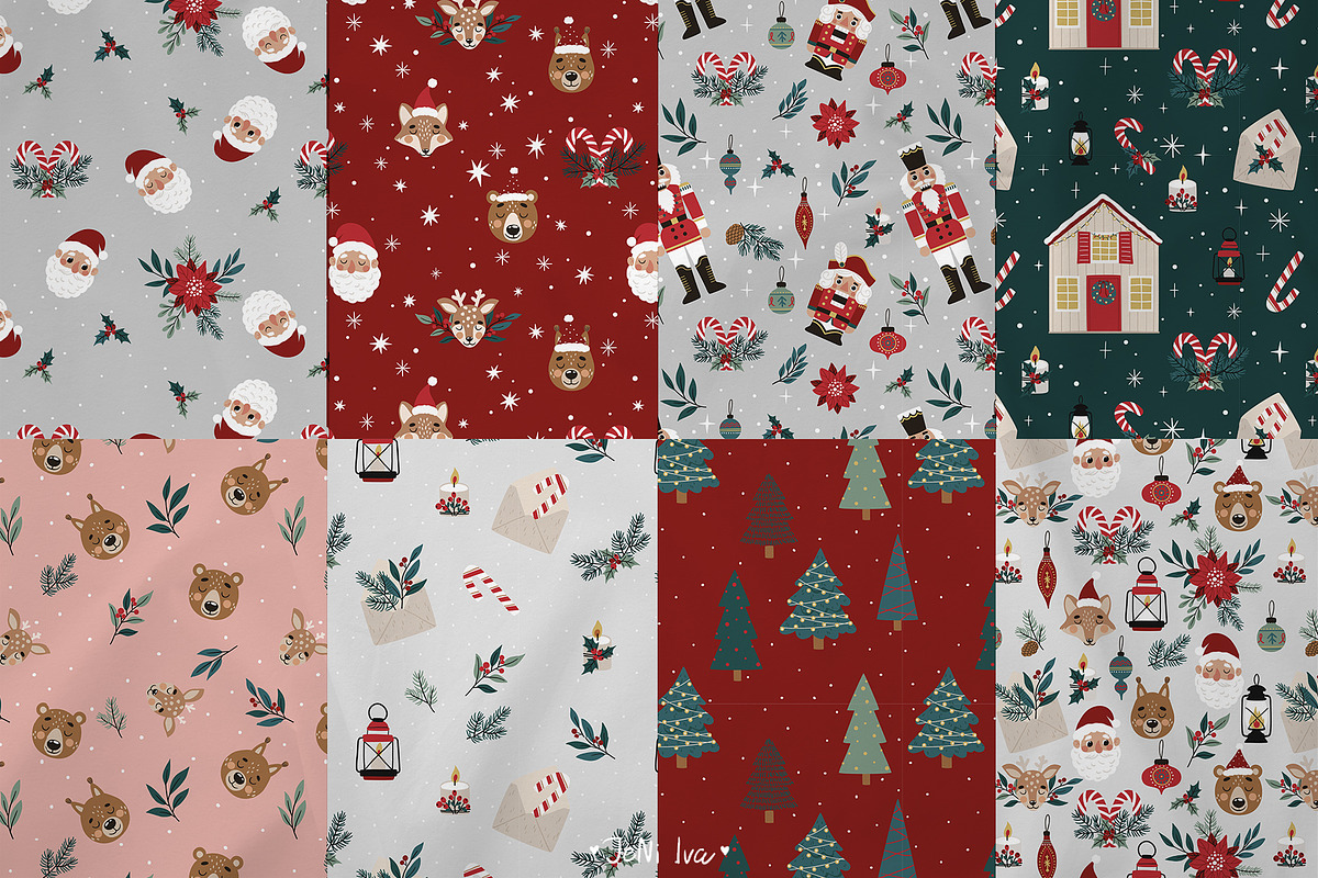 Santa & Nutcracker Christmas Clipart, a Decorative Illustration by Jenny Quince (Photo 9 of 12)