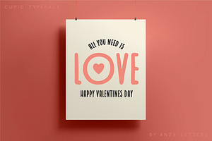 Cupid Lovely Font Valentine's Day