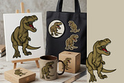 Dino World: Prehistoric Clipart, an Animal Illustration by Elatedowl (Thumbnail 5 of 7)