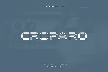 Croparo - Modern Display Typeface, a Serif Font by garismantra