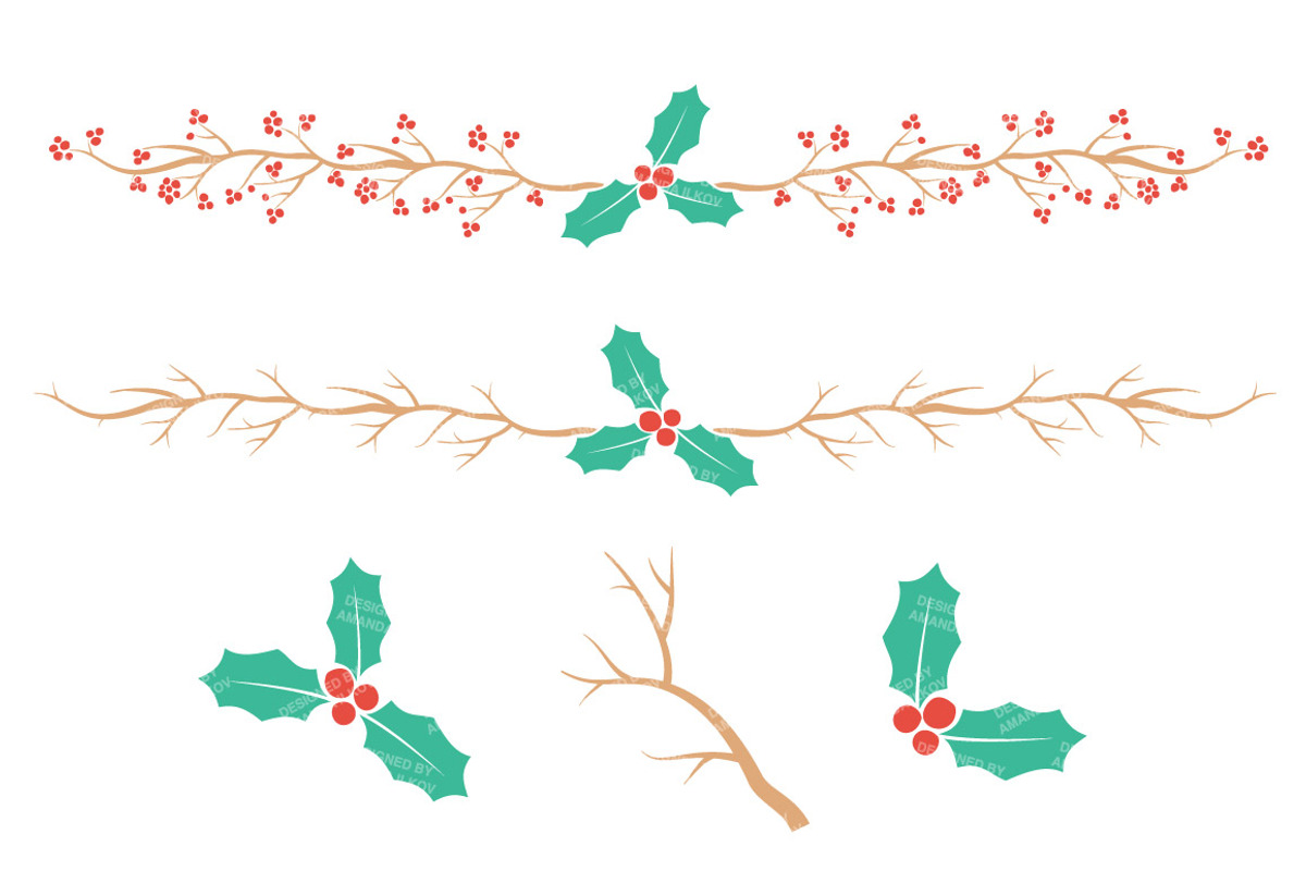 Cherry Bomb Christmas Holly, an Illustration by Amanda Ilkov (Photo 4 of 5)