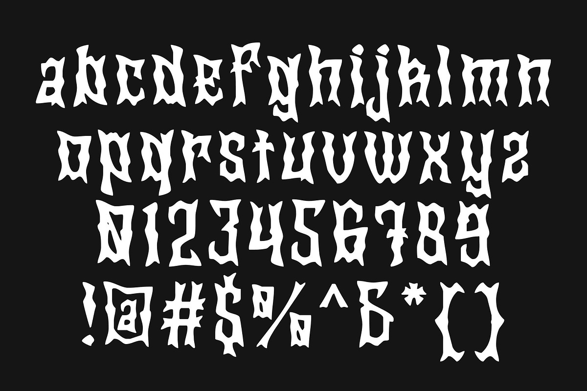 CS Gangsta Drawn, a Blackletter Font by Craft Supply Co. (Photo 8 of 8)