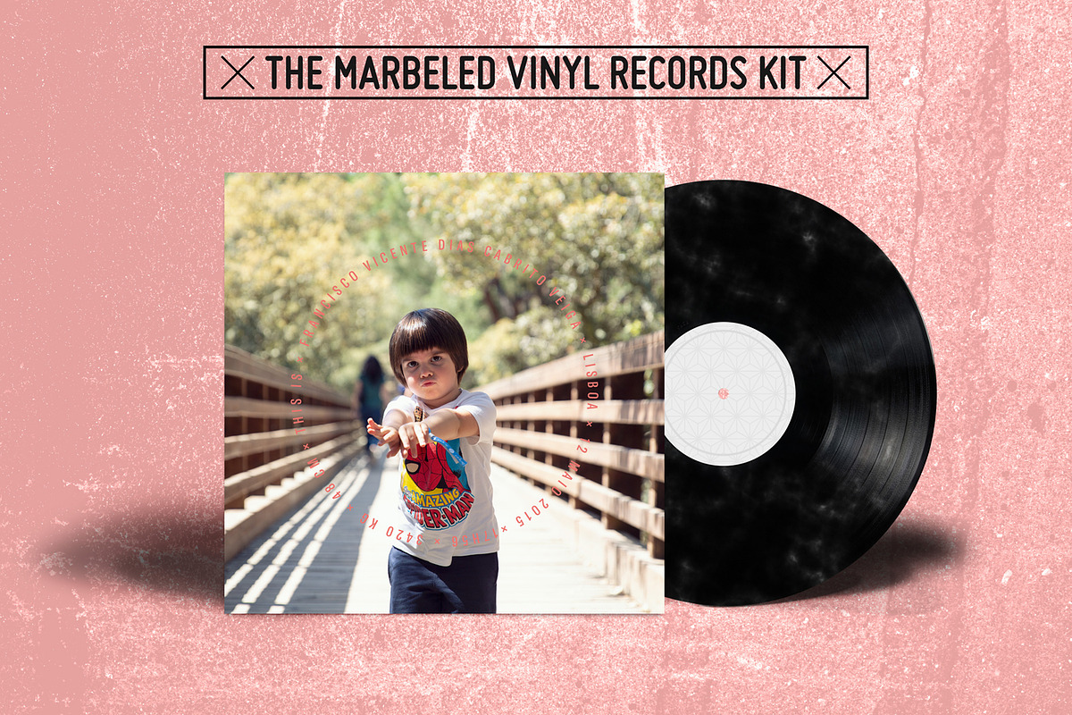 20 Marbled Vinyl Records - Mockup, a Product Mockup by this is awsm (Photo 23 of 23)