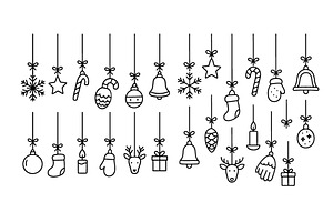 Festive hanging Christmas holiday, an Object Illustration by ZinetroN