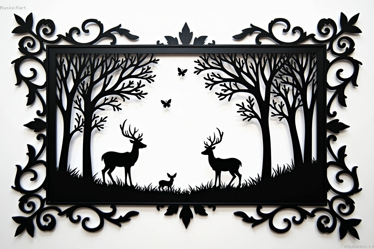 Deer Forest Frame Silhouette Bundle, an Illustration by Designs_River (Photo 6 of 7)