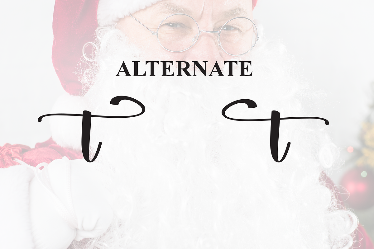 Winter Santa | Script Font, a Handwritten Font by Scratchones (Photo 8 of 9)