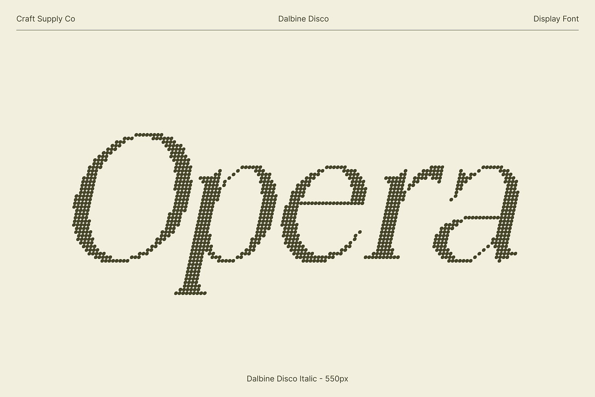 Dalbine Disco, a Serif Font by Craft Supply Co. (Photo 2 of 8)
