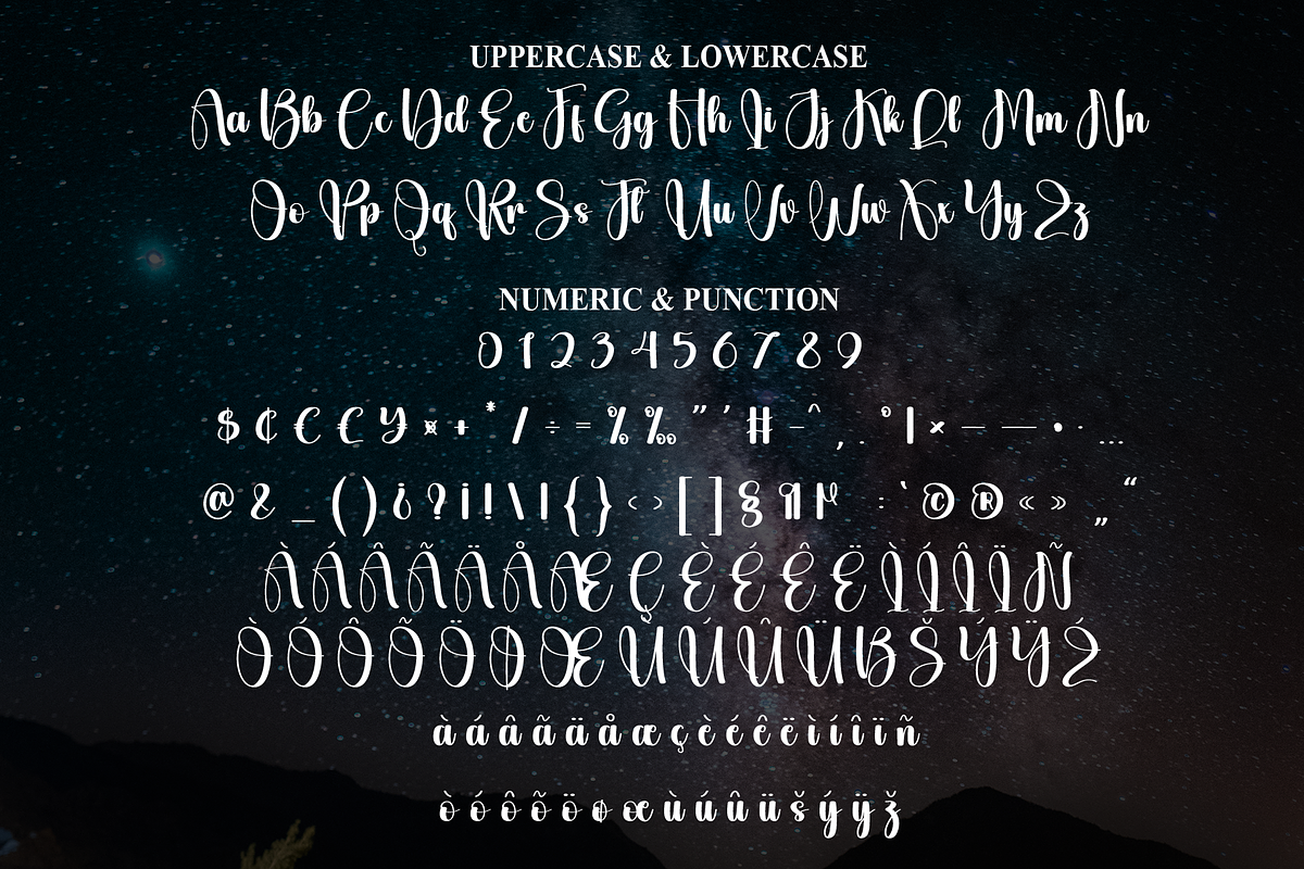 Starlight | Script Font, a Handwritten Font by Scratchones (Photo 7 of 9)