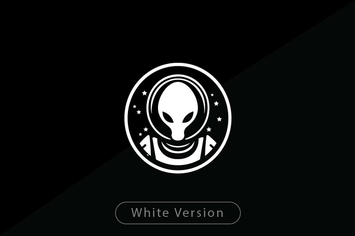 Astronaut Alien Logo Template, a Branding & Logo Template by Heavtryq Design (Photo 3 of 4)