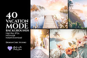 Tropical Beach & Sunset Backgrounds, a Wallpaper Photo by Design Chic Studio (Thumbnail 1 of 4)