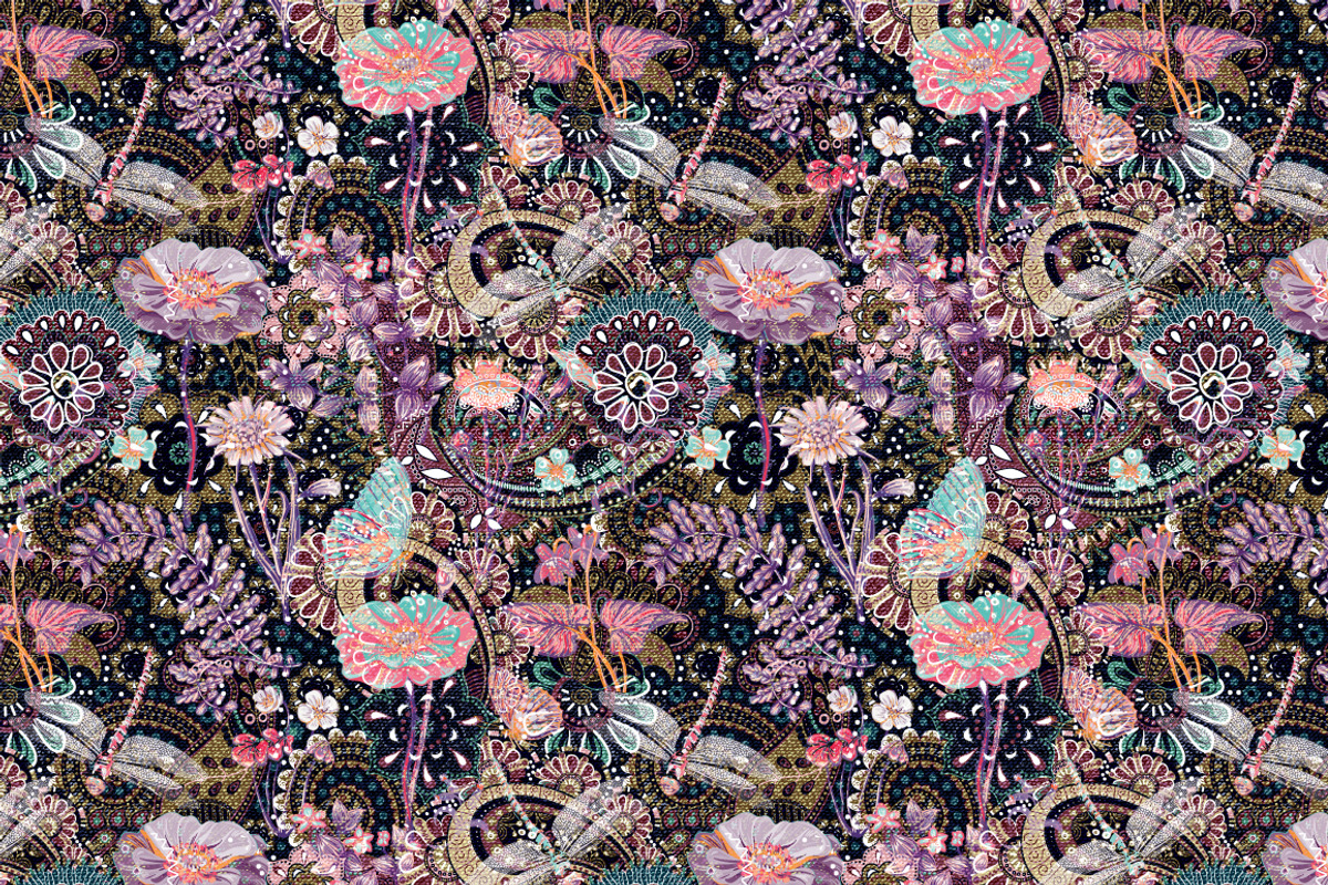 5 Seamless floral patterns, a Pattern Graphic by Sunny_Lion (Photo 6 of 6)