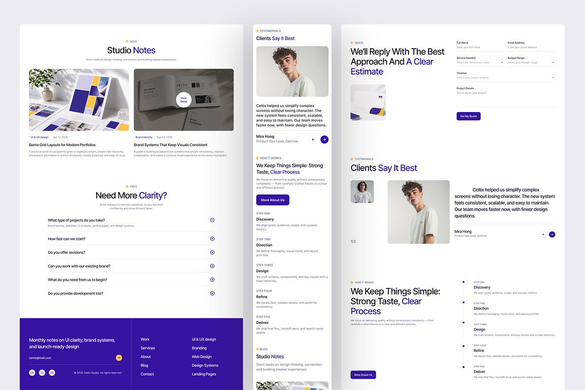 Creative Agency Website UI Figma, an UI Kit Template by peterdraw (Photo 5 of 7)