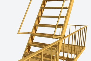 Fire Escape Stairs Modular