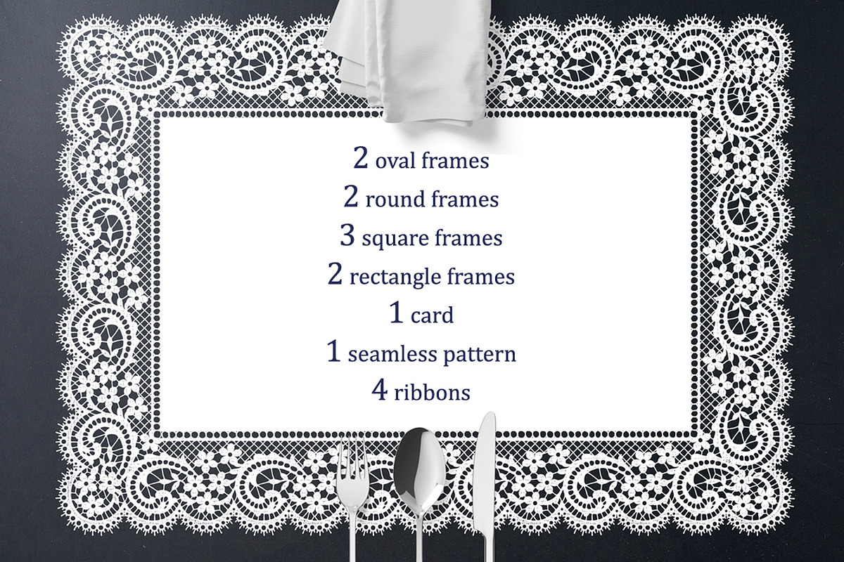 Set of 15 vector lace cliparts, a Pattern Graphic by Ajuga (Photo 3 of 7)