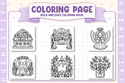 Christian Bold & Easy Coloring Book, a Decorative Illustration by HueNestify (Thumbnail 3 of 4)