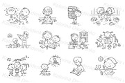 Doodle school kids. Back to school, an Education Illustration by Bubert Art (Thumbnail 6 of 9)