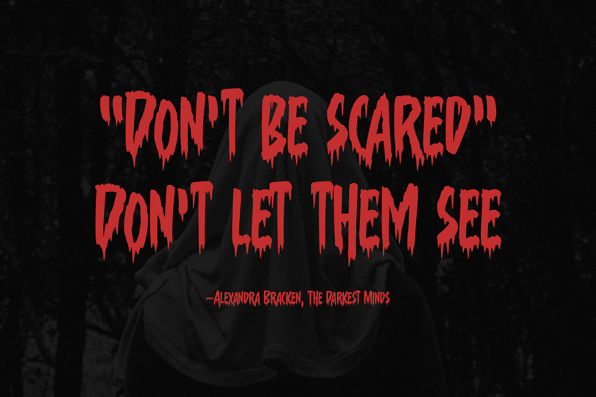 Suzanstein - Horror Font, a Font by Arterfak Project (Photo 10 of 10)