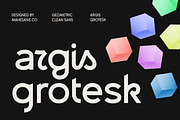 Argis – Geometric Clean Sans Serif, a Sans Serif Font by Mahesans Co (Thumbnail 1 of 10)