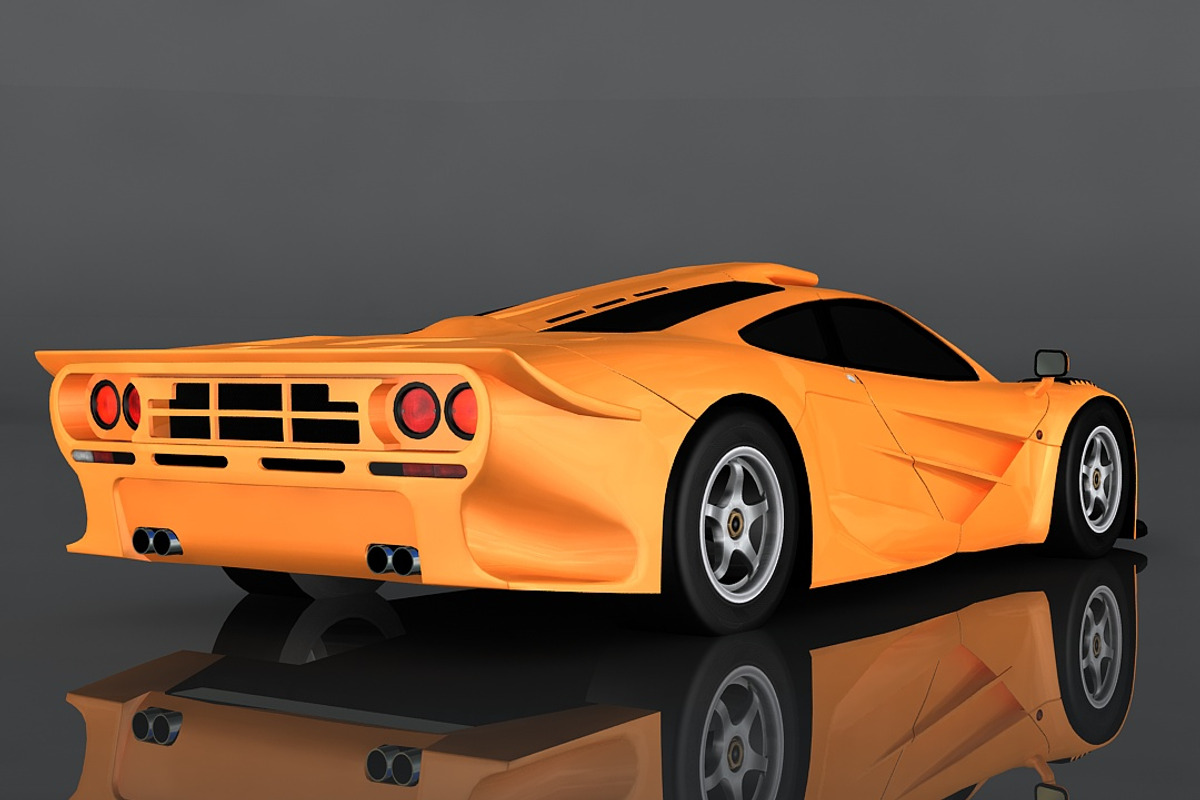 McLaren F1, a Cars & Vehicle 3D Model by valtriiu (Photo 6 of 12)