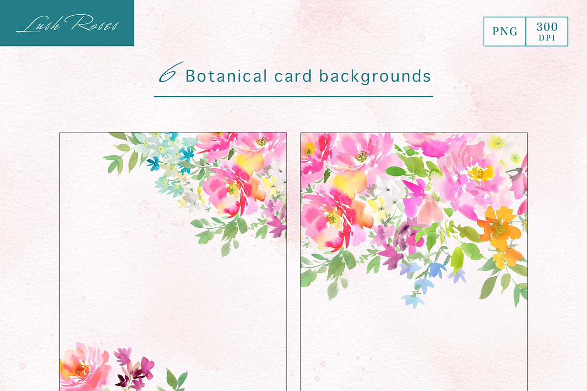 Watercolor pink roses with birds, an Object Graphic by Sawango Designs (Photo 7 of 12)