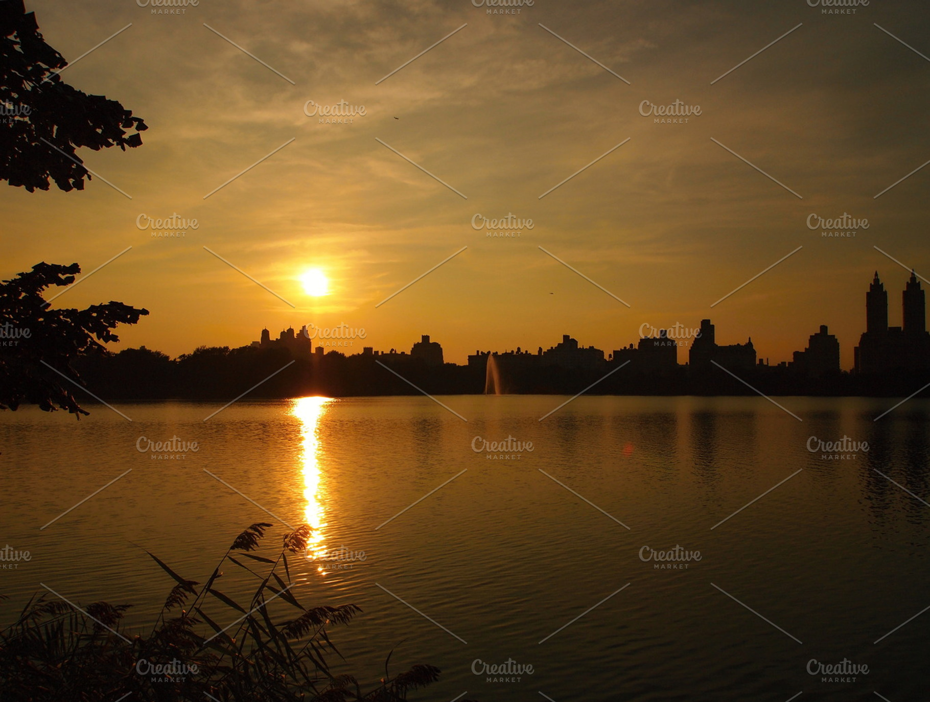 Sunset in Central Park, NYC