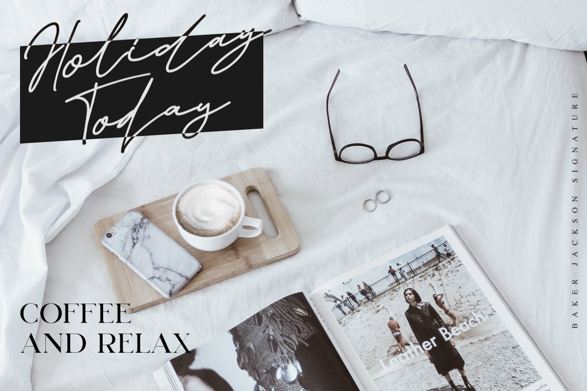 Baker Jackson Signature, a Script Font by Typenations (Photo 11 of 11)