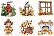 Autumn Aesthetic Elements Clipart, an Illustration by OK Design (Thumbnail 4 of 5)