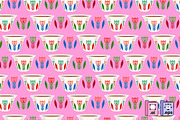 Lebanese Arabic Coffee Cup Pattern, a Pattern Graphic by MISS CHATZ (Thumbnail 1 of 3)