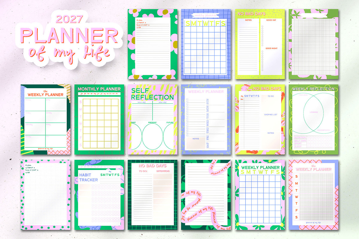 2027 Planner of My Life Calendar Set, an Object Graphic by Mio Buono (Photo 10 of 14)