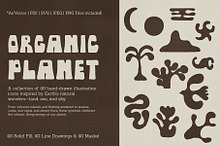 Organic Planet - 40 Hand Drawn Icons by  in Icons
