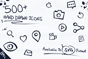 500+ Epic Hand Drawn Icons, an Icon by EpicShop (Thumbnail 1 of 4)
